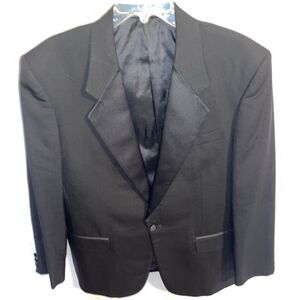 Pierre Balmain Men’s Dress Blazer Size 41R Black Wool Business Formal City
